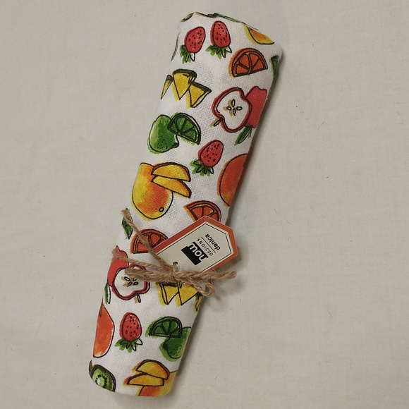🍒🍓 Now Designs Berries & Fruit Dishtowel - Picture 1 of 3